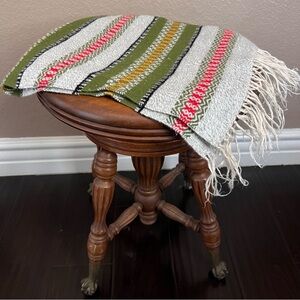 Vintage Norwegian Table Runner, Scandinavian Tapestry , Nordic Wool Textile.